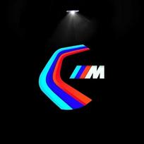 2/4 vnt. Automobilio durų pasveikinimo LED projektorius Lazerinis logotipo durų apšvietimas BMW E90 E60 E46 E93 F20 F21 F30 F31 F32 F33 F34 F15 F10 F01 F11 2Pieces blue