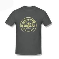 2025 naujas modelis Naujas Mados Laisvas Drabužis Dydis Plius Bonzai Records Megztinis Apvalia Kaklo Linija Vyriškas Medvilninis Trumpomis Rankovėmis T-shirt MEDVILNĖ Trumpas S gray