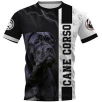 Mielos naminių gyvūnų šunų Cane Corso šunų marškinėliai vyrams 3D spausdinimo vyrams ir moterims trumpomis rankovėmis atsitiktiniai marškinėliai viršūnės hiphopas apvalia kakleliu vyriški marškinėliai 6XL gray