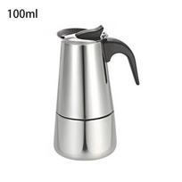 2/4/6/9 Cups Stainless Steel Coffee Maker Pot Moka Pot for Home Espresso Maker Cups Latte Percolator Stove Top Espresso Pots gray