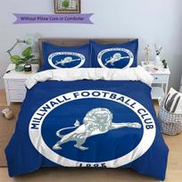 Millwall Futbolo Klubas Logotipas Raštas Patalynė, Antklodės Komplektas Antklodės Užvalkalas Pagalvės Užvalkalas Namų Gimtadienio Dovana (1 * antklodės užvalkalas + 2 * pagalvės užvalkalai, be šerdies) 135x200cm