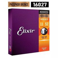 Elixir akustinės gitaros stygos, Phosphor Bronze LIGHT 12-53 16002 16027 GZW 16027 orange