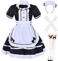 S-4XL Juodas Baltas Katės Kambarinės Apranga Cosplay Seksualus Lolita Anime Mielas Švelnus Mergaitės Kambarinės Uniforma Patrauklus Rinkinys Scenos Padavėjo Kostiumai M&Other white