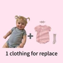 50cm Reborn mergaitė kūdikis minkšto silikono tikroviška lėlė Naujagimio lėlė dovana baby+1 dress