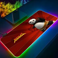 Kung Fu Panda pelės kilimėlis Žaidimų RGB pelės kilimėlis Apšviesta klaviatūra Žaidėjos mergaitė XXL Mielas nešiojamojo kompiuterio kilimėlis Stalo kilimėliai Stalo kilimėlis RGB600x300x3mm black