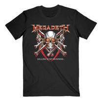 Megadeth Unisex Adult Killing Is My Business Back Print T-Shirt XL juoda