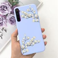 For Realme 6 Case Cover Soft Silicone TPU Realme 6 Pro Realme6 Back Cover Beauty Flower Cartoon Printed Coque Capa Realme 6 Pro