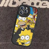 Animacinis The S-Simpsons Odinis Telefono dėklas IPhone 16 15 14 13 12 11 Pro Max Plus iPhone 14 plus