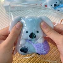 Kawaii Koala Press Plaything Gentle Recovery Toy Fidget Toys Handmade Silicone Stress Relief Squishy Toy Sensory Toys gray