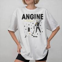 Krūtinės angina Juosta Apranga Unisex Marškinėliai Medvilniniai Marškinėliai Naujas Atvykimas Viršutiniai Drabužiai T-shirt M gray