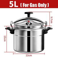 3L/5L/7L Profesionali greitpuodis Sunkaus aliuminio Sprogimui atsparūs puodai dujinei viryklei Puodas gray