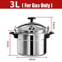 3L/5L/7L Profesionali greitpuodis Sunkaus aliuminio Sprogimui atsparūs puodai dujinei viryklei Puodas gray