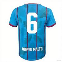2026 m. „Cagliari“ du išvykos futbolo aprangos 25–26 m. 3D sezonui, Dydžio plius marškinėliai vyrams ir moterims, ir Tėvų-vaiko viršutinis drabužis M blue