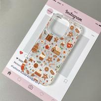 Gingerbread Cookie Phone Case for iPhone 17/16/15/14 Plus/13/12/11 Pro Max X XS Clear TPU Cover Christmas Protective Shell iPhone 11 balta