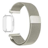 Case+Milanese Strap For Redmi Watch 5 Active Band TPU Soft Case Screen Protector For Redmi Watch 5 Lite Metal Magnetic Watchband Redmi Watch 5 Lite white