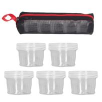 Durable PET Camping Spice Box Reusable 40ml Portable Seasoning Holders With Lids Travel Spice Kits Picnic juoda