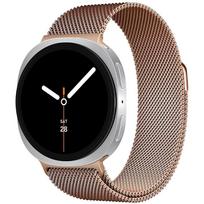 Magnetinis dirželis Samsung Galaxy watch 8-8 classic 46mm 44mm 40mm Milanese kilpa Metalinė riešo apyrankė Correa Galaxy watch 8 Dirželis Galaxy watch 8 40mm rožinio aukso spalvos