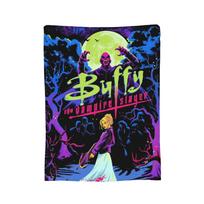 Buffy the Vampire Slayer Blankets Flannel Spring/Autumn Spike Multifunction Soft Throw Blankets for Home Travel Rug Piece Size: 75*100cm, Weight: 230 GSM