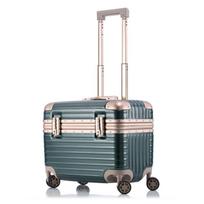 18 colių rankinio bagažo lagaminas: Madingas fotografijos dėklas su unisex dizainu, universaliais ratukais, aliuminio rėmu ir traukimo rankena. 16-inch gray