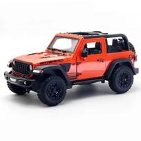1:24 Jeep Wrangler Rubicon Visureigis Lydinio Automobilio Modelis Simuliacija Lieti Metalo Visureigiai Automobilio Modelis Garsas Šviesa Vaikų Žaislai Dovana red