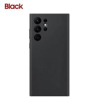 Skysto silikono dėklas, skirtas Samsung Galaxy S22 Ultra 5G S22Ultra SM-S908B, silikoninis mobiliojo telefono korpusas juoda