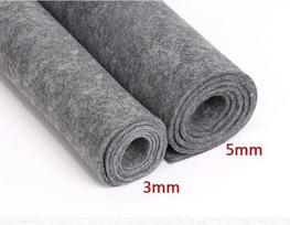 Didelis kaligrafijos ir tapybos vilnos veltinio padėklas teptukams ir rašmenims 5mm Gray; Width 4m, Specify Length