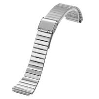 Vintažinė metalinė laikrodžio apyrankė Casio SGW400 F91W F84 F105/108/A158/168 AE1200/1300, aukštos kokybės 18 mm nerūdijančio plieno apyrankė 18mm white