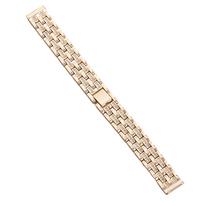 Stainless Steel Bands Compatible with Garmin Lily 2 Active/Classic Bling Rhinestone Diamond Metal Strap Replacement Bracelet 14mm Universal beige