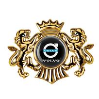 3D Metalinis Automobilio Stiliaus Emblema Galinės Bagažinės Lipdukas Karūnos Sparno Ženklelis Dekoro Lipdukai Volvo RDESIGN XC60 V40 S60 V50 V60 C30 S40 XC80 1pc black