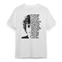 Bob Dylan Forever Young Lyrics T Shirt Music Vintage Cotton Size Full Siz S gray