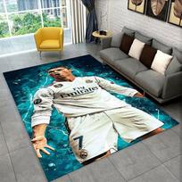 Football Star Goat R Ronaldo CR7 Non Slip Area Rug for Living Room,Bedroom,Playroom,Carpet Floor Mat Home Decor Rug Room 100x150cm