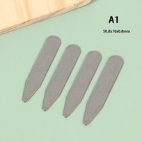 Shirt Angle Fixing Clip Clothing Accessories Sheet Metal Iron Shirt Angle Bamboo Clothing Accessories Collar Support A1 beige