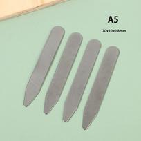 Shirt Angle Fixing Clip Clothing Accessories Sheet Metal Iron Shirt Angle Bamboo Clothing Accessories Collar Support A5 gray