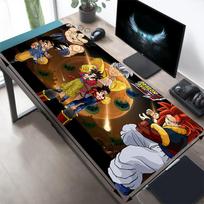 1 vnt. Super Saiyan Blue Goku Žaidimų pelės kilimėlis Didelis stalo kilimėlis Klaviatūra Ergonomiškas Biuro Guminis PC Neslystantis Nepraskilinantis Namų Y82714 30cmx80cm(11.8x31.5inch)