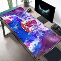 1 vnt. Super Saiyan Blue Goku Žaidimų pelės kilimėlis Didelis stalo kilimėlis Klaviatūra Ergonomiškas Biuro Guminis PC Neslystantis Nepraskilinantis Namų Y82714 30cmx80cm(11.8x31.5inch)
