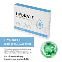 Deguonies srovės CO2 burbuliukų veido aparatas 1 rinkinys su serumo geliu, SPA kapsulė, nuo senėjimo, drėkinantis, namų ir salono odos priežiūros rutinoje HYDRATE white
