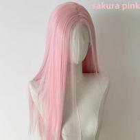 Šviesiai rožiniai moteriški perukai 13x4 nėriniuoti priekiniai perukai 26 colių ilgio tiesūs sintetiniai perukai Minkštas natūralus karščiui atsparus pluoštas Cosplay perukas gray
