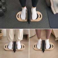Foot Corrector Pilates Exercise Wood Arch Support for Home Gym white