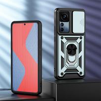 KEYSION atsparus smūgiams dėklas, skirtas Xiaomi 12T Pro 5G Push Pull kameros apsauginis žiedas, telefono dangtelis, skirtas Redmi K50 Ultra for Redmi K50 Ultra žalia