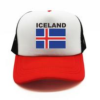 Iceland Trucker Cap Summer Unisex Cool Country Flag Hat Baseball Caps Unisex Outdoor Mesh Net Caps gray
