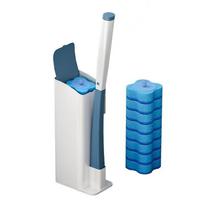 Vienkartinių tualeto šepetėlių rinkinys Tualeto lazdelės rinkinys ilgomis rankenomis vonios tualeto valymo šepetys su 8/16/24/32 vnt. Toilet Brush&8PCS Heads gray