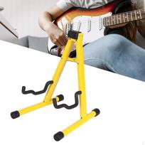 A Rėmo Muzikinis Stovas Laikiklis Gitaros Stovas Profesionalus Akustinei Elektrinei geltona