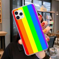 Originalus Rainbow telefono dėklas, skirtas iPhone 11 12 13 Mini Pro Max 8 7 6 6S Plus X 5 SE 2020 XR XS dėklas iphone 7 or 8 green