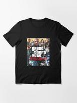 Grand Theft Auto marškinėliai GTA žaidimo Naujausi marškinėliai San Andreas Grand Theft Auto 5 Trilogy Online Mods Vice City V Liberty City Unisex L gray