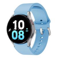 Silikono dirželis skirtas Samsung Galaxy Watch 7 6 5 4 44mm 40mm 45mm 47mm 43mm 46mm sportinio laikrodžio pakaitinė apyrankė For Watch 4 Classic dangaus mėlyna spalva