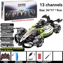 Naujas F1 RC automobilis 1:12 purškiamas kaskadininkų automobilis 2,4 GHz 4WD didelės spartos dreifuojantis automobilis 360° besisukantis LED lemputės Realistiški variklio garsai vaikams Dovanų žaislas 1 Battery žalia