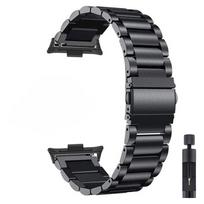 Metalinė apyrankė skirta „Redmi Watch 4“ išmaniajam laikrodžiui, nerūdijančio plieno apyrankė „Correa“, skirta „Xiaomi Mi Band 9 Pro 8pro“ riešo pakeitimo dirželiui For Mi band 9pro juoda