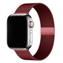 milanietiška kilpa apyrankė Apple Watch dirželiui Ultra 49mm 46mm 45mm 44mm 41mm 40mm metalinė apyrankė iWatch serijai 9 8 7 6 5 4 3 SE 42mm 44mm 45mm 49mm brown
