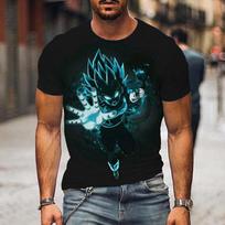 Spausdinti marškinėliai Dragon Ball Z Tops Vegeta Goku New Gym Oversized Vyriški gatvės drabužiai Anime marškinėliai Valorant vaikiški drabužiai 2024 m. M brown