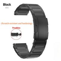 22 mm titano metalinis dirželis, skirtas Amazfit Balance GTR 4/3/2 Luxury verslo apyrankė, skirta Huawei Watch 5 Pro/ 4 Pro/3 Pro/GT4 46mm/Ultimate For Amazfit GTR 3Pro juoda